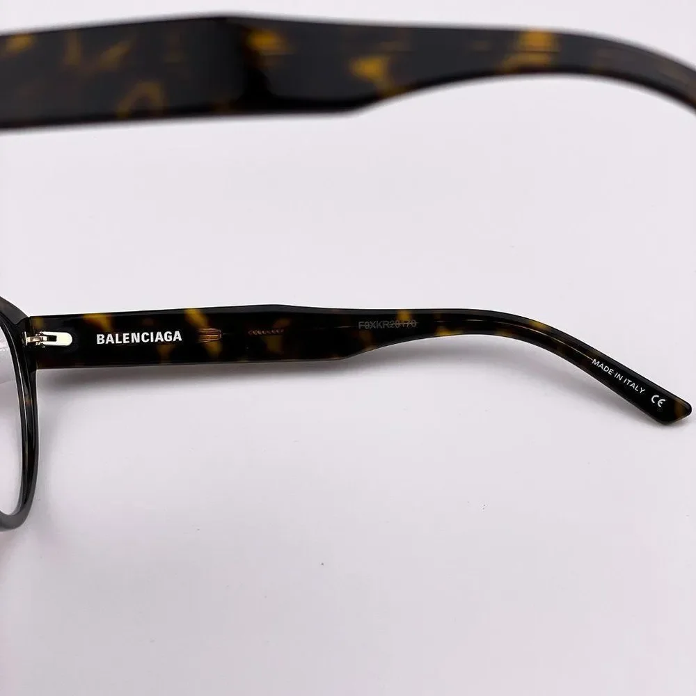 Balenciaga Everyday BB0064O 002 Eyeglasses Havana Gold Cat Eye Women